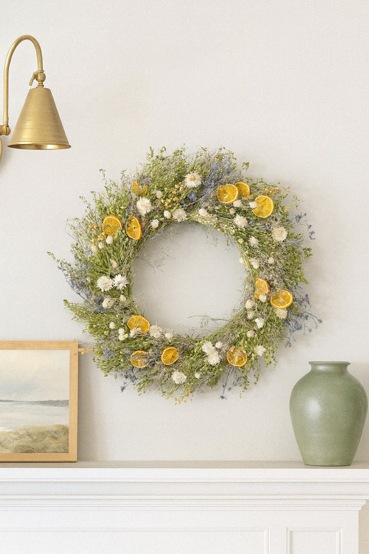Dried Lemora Citrus Wreath