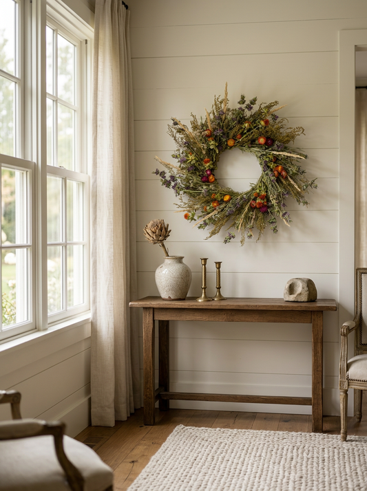 Dried Annelise Harvest Wreath