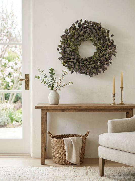 Dried Lemon Mint Wreath