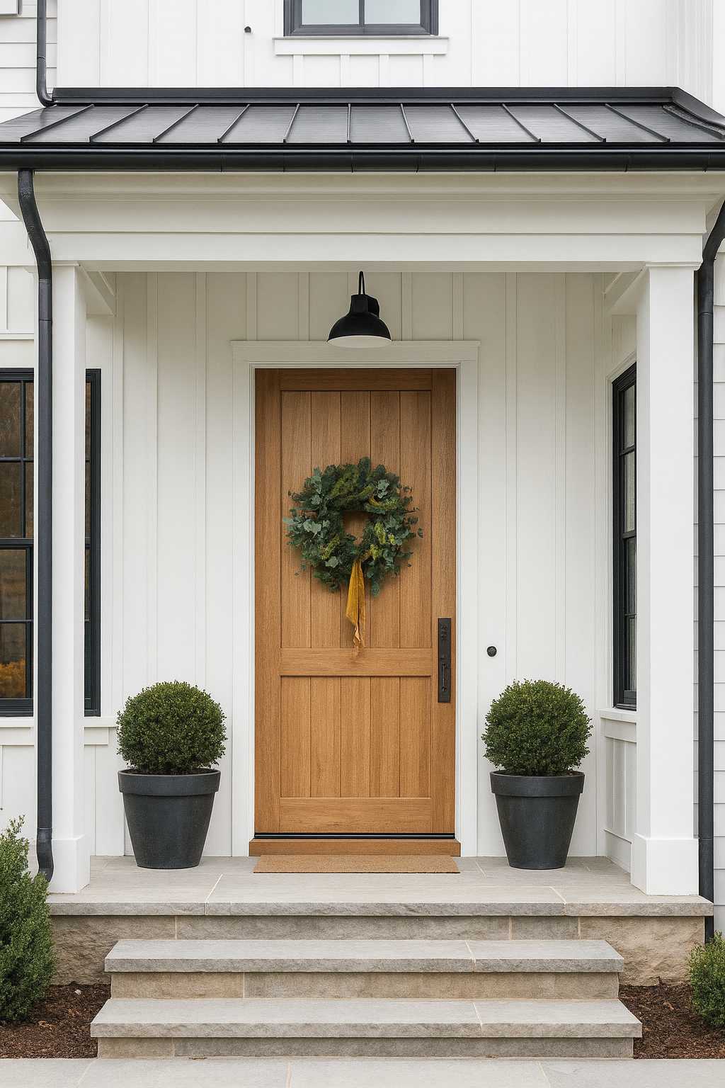 Fresh Evergreens Honey Velvet Wreath