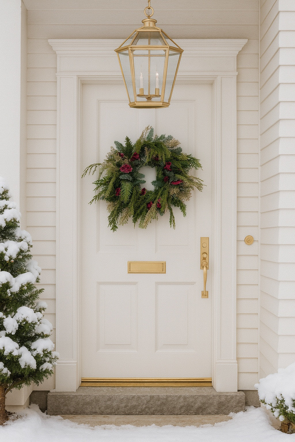 Fresh Evergreens Ethereal Celosia Wreath