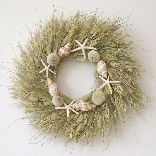 Dried Salt Meadow Wreath