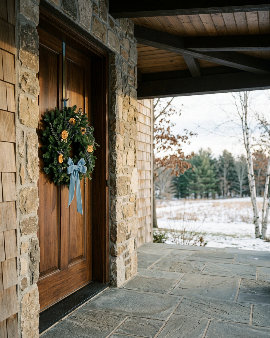 Fresh Evergreens Winter Botanica Wreath