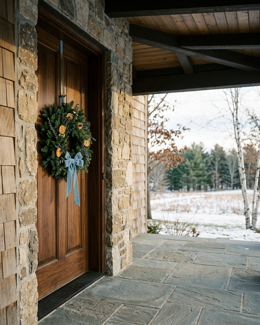 Fresh Evergreens Winter Botanica Wreath