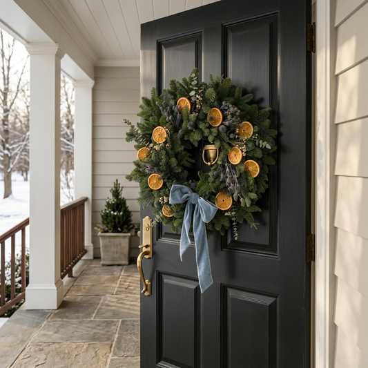 Fresh Evergreens Winter Botanica Wreath