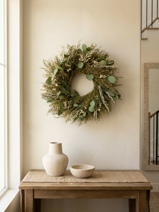 Dried Eucalyptus Grain Wreath