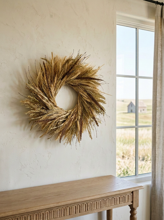 Dried Feathers and Wind Wreath