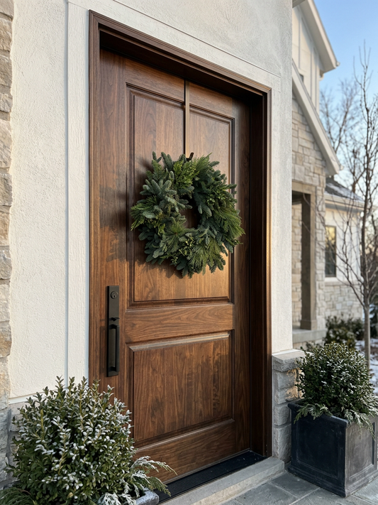 Fresh Evergreens Mixed Greenery Wreath