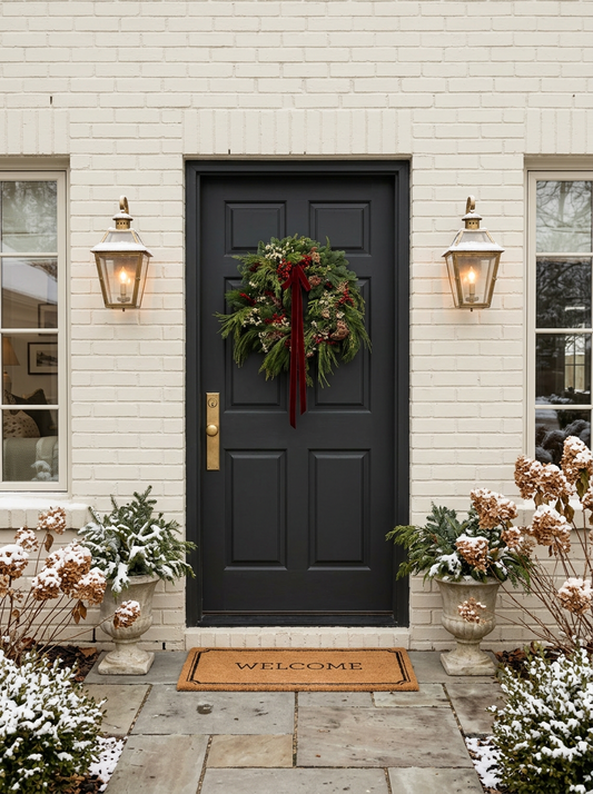 Fresh Evergreens Winterberry Fir Wreath