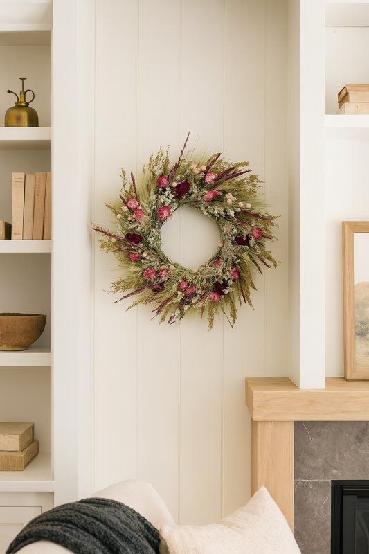 Dried Garden Admirer Wreath