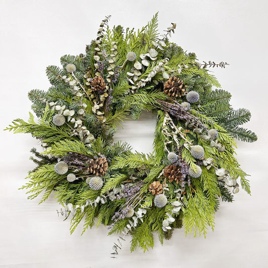 Fresh Evergreens Array Wreath