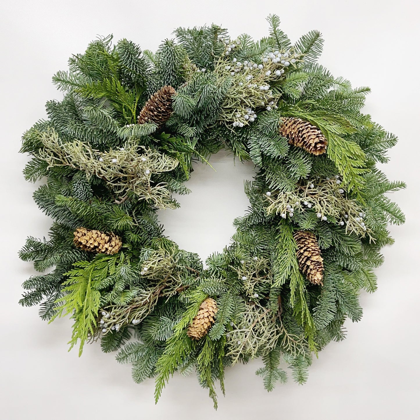 Fresh Evergreens Norway Christmas Wreath