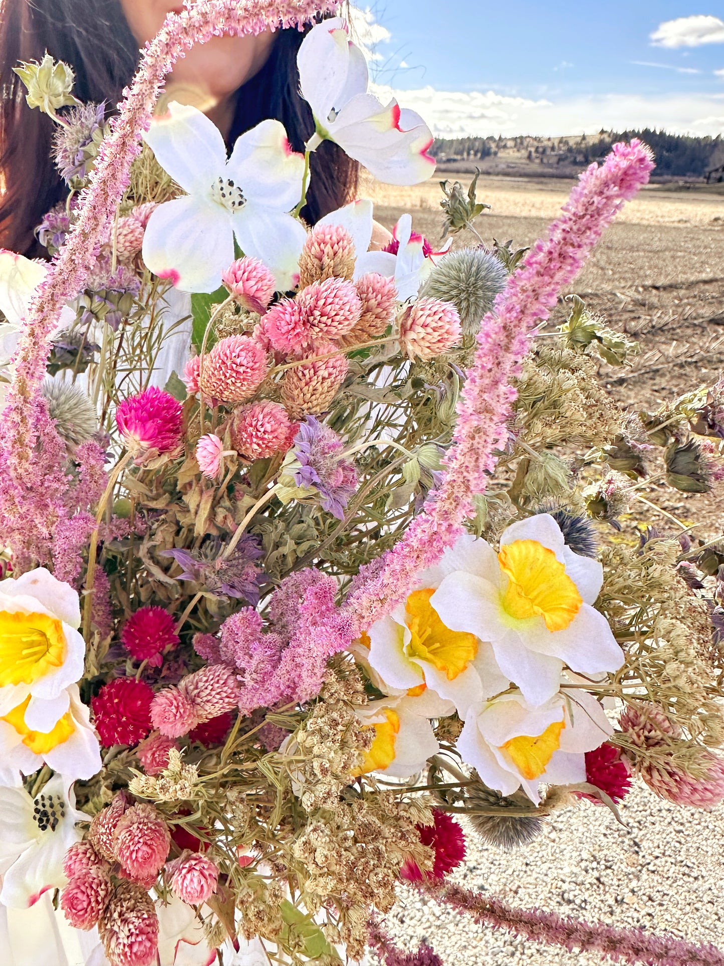 Faux and Dried Mother’s Day Bouquet