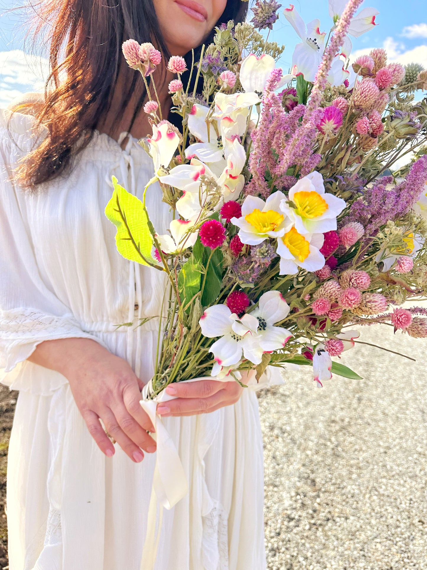 Faux and Dried Mother’s Day Bouquet