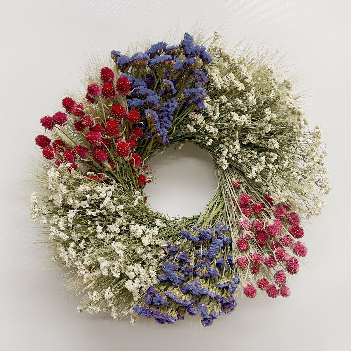 Dried Eternal Garden Wheel Wreath