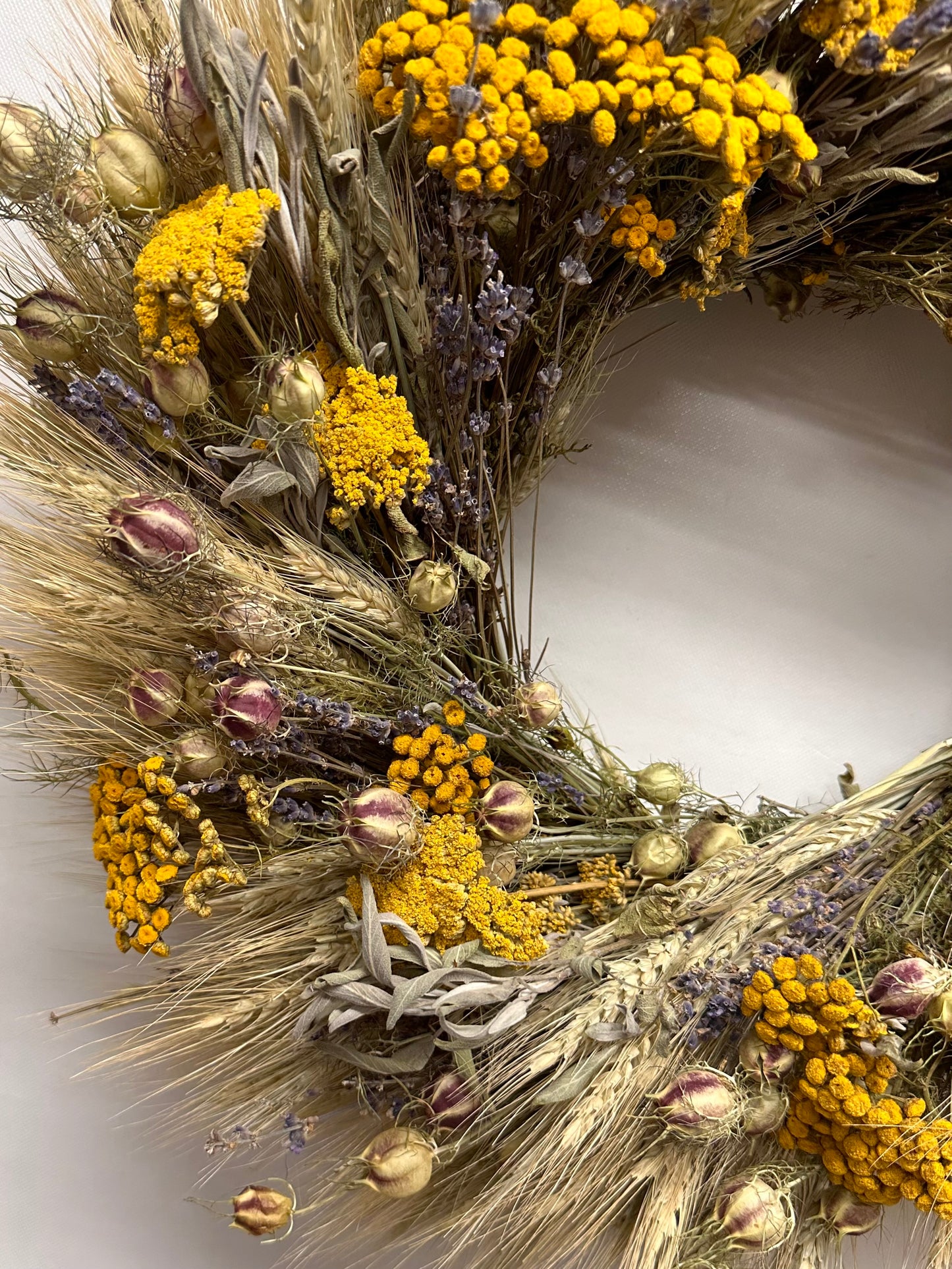 Dried Yellow Springs Wreath