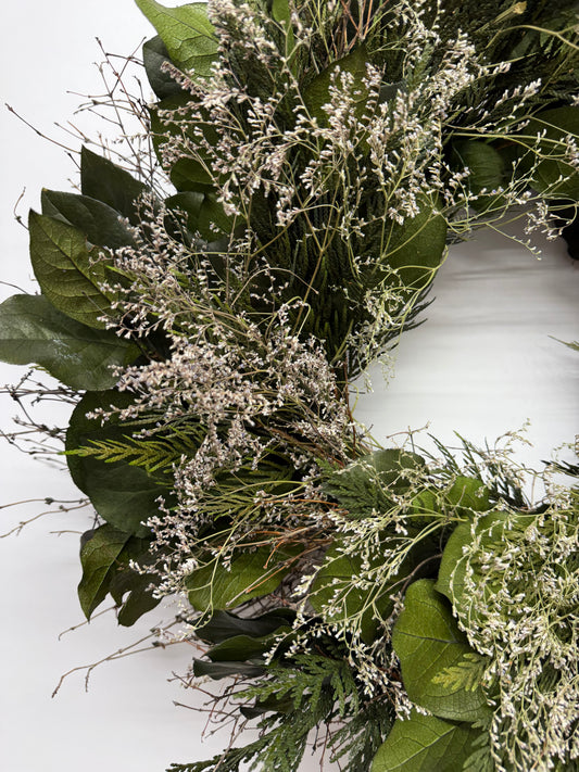 Dried and Preserved Verdant Grove Wreath