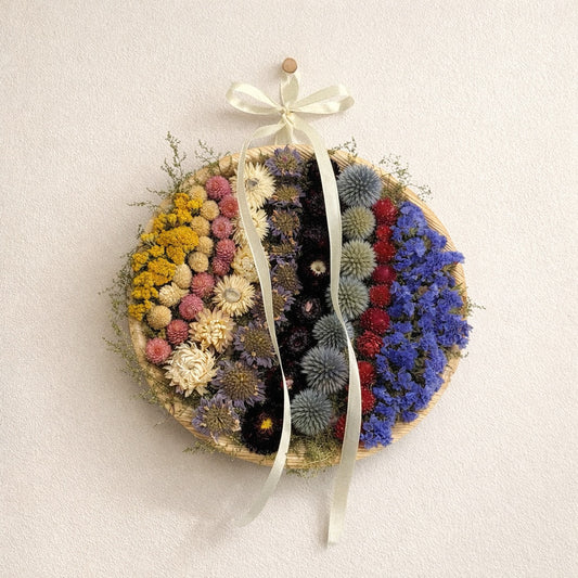 Dried Botanical Celebration Floral Palm Leaf Wall Art