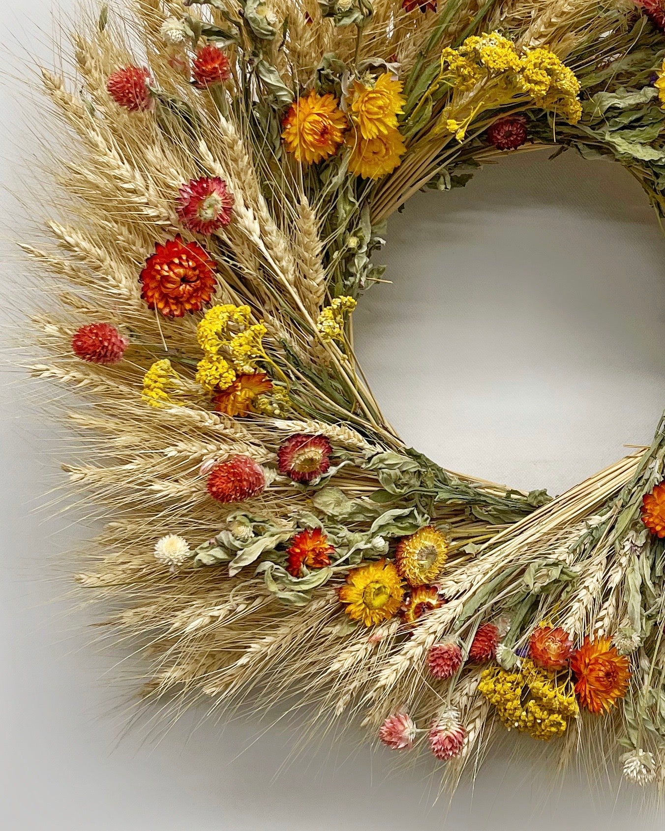 Dried Prairie Heirloom Wreath