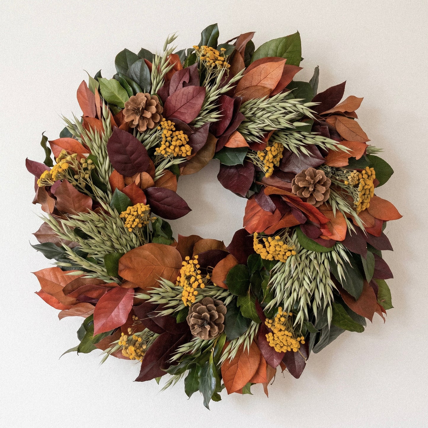 Dried and Preserved Deciduous Montage Wreath