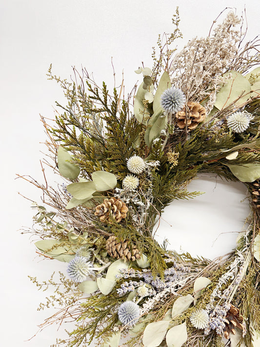 Dried and Preserved Cedar Branches Wreath