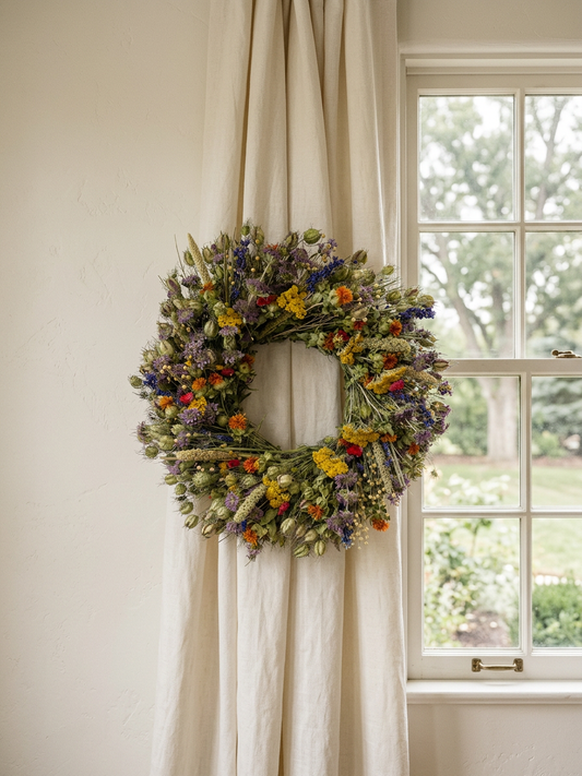 Dried Artistry Field Wreath