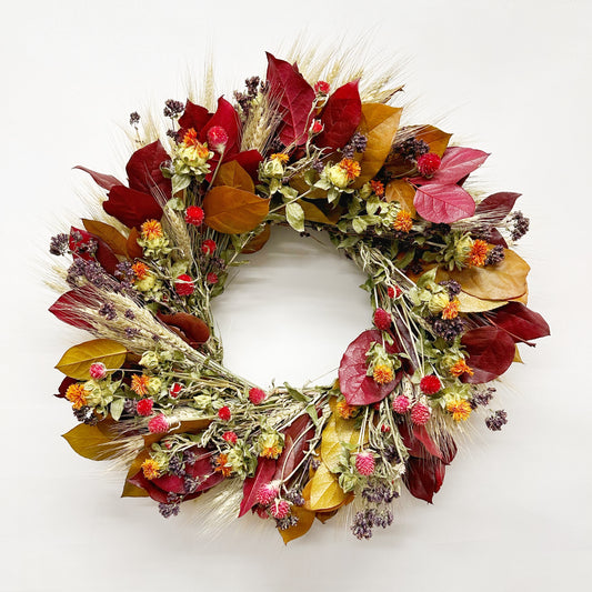 Dried and Preserved Fall Moonlight Wreath