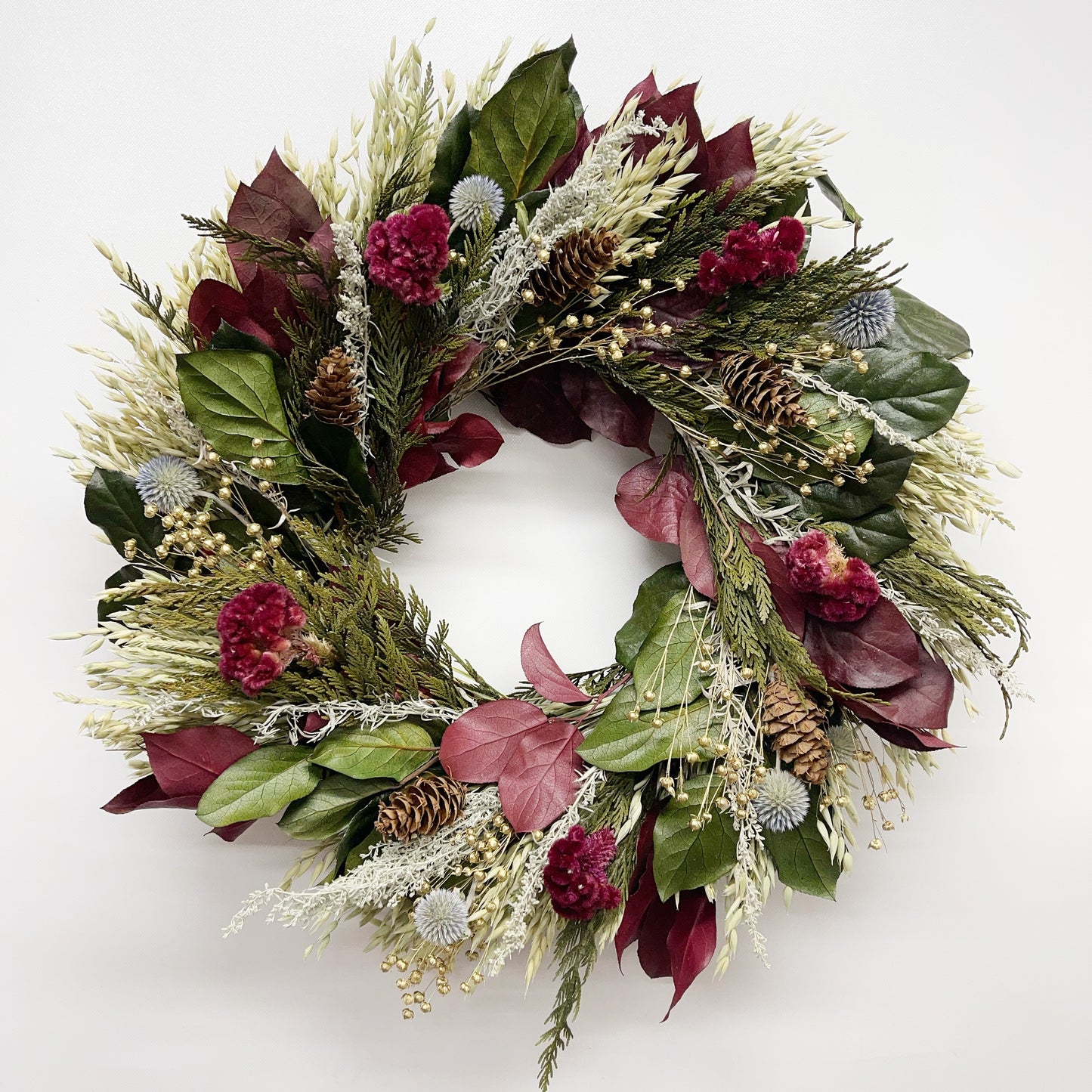 Dried and Preserved Mulberry Winter Wreath