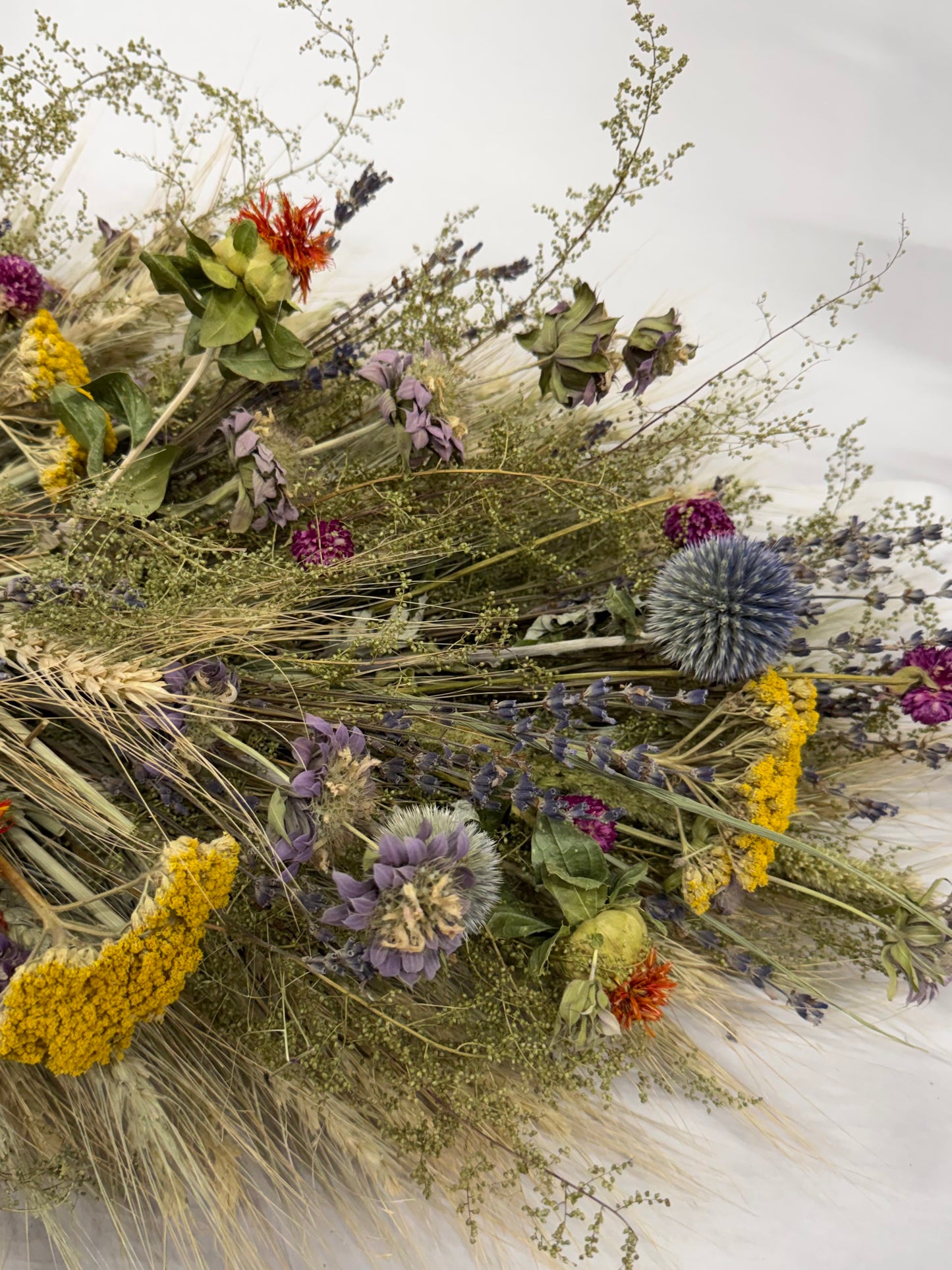Dried Wild Everlastings Centerpiece