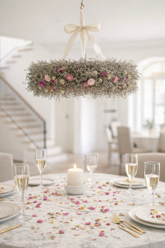 Dried Pink Botanical Wreath