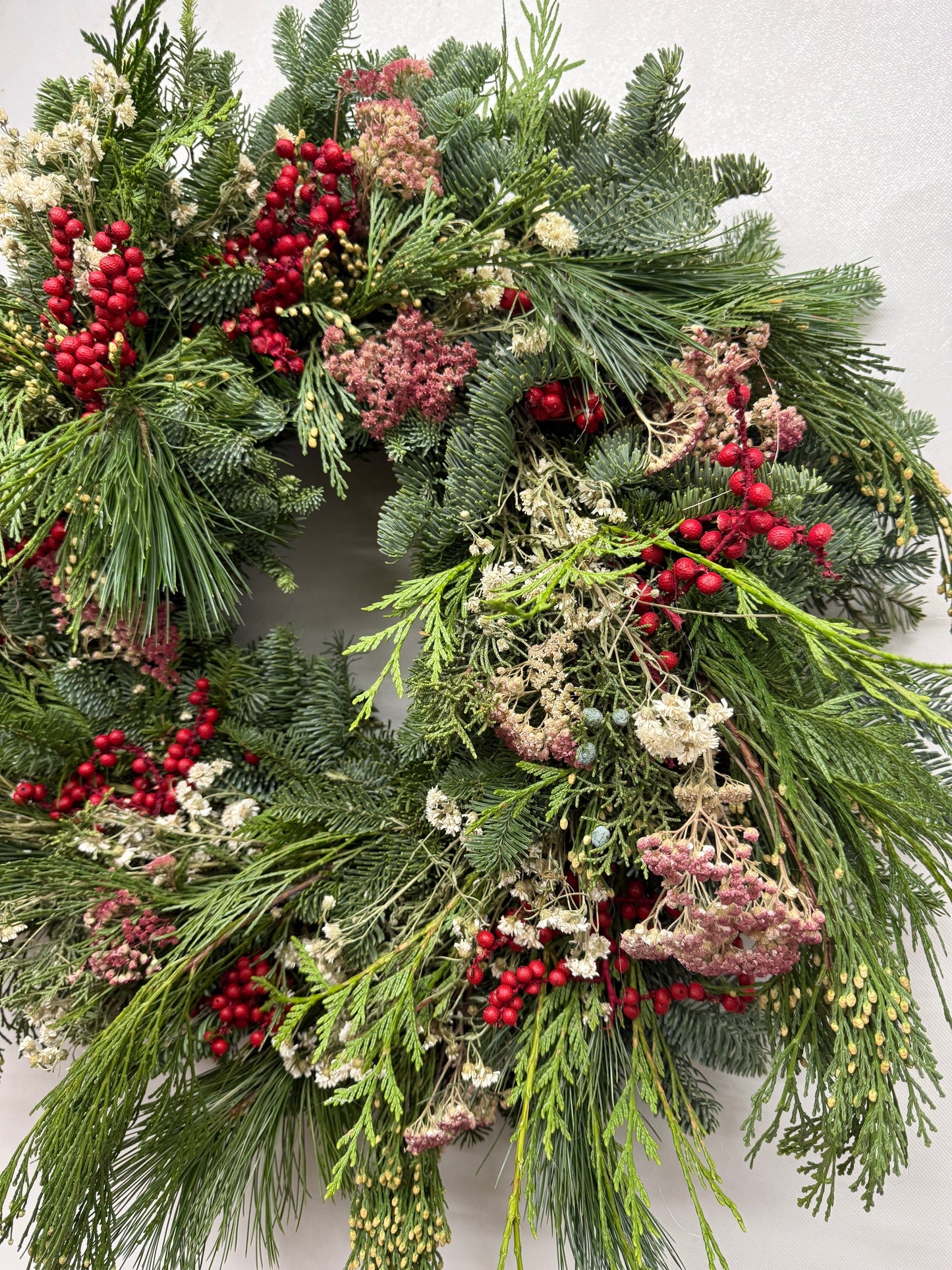 Fresh Evergreens Northern Berry Wreath