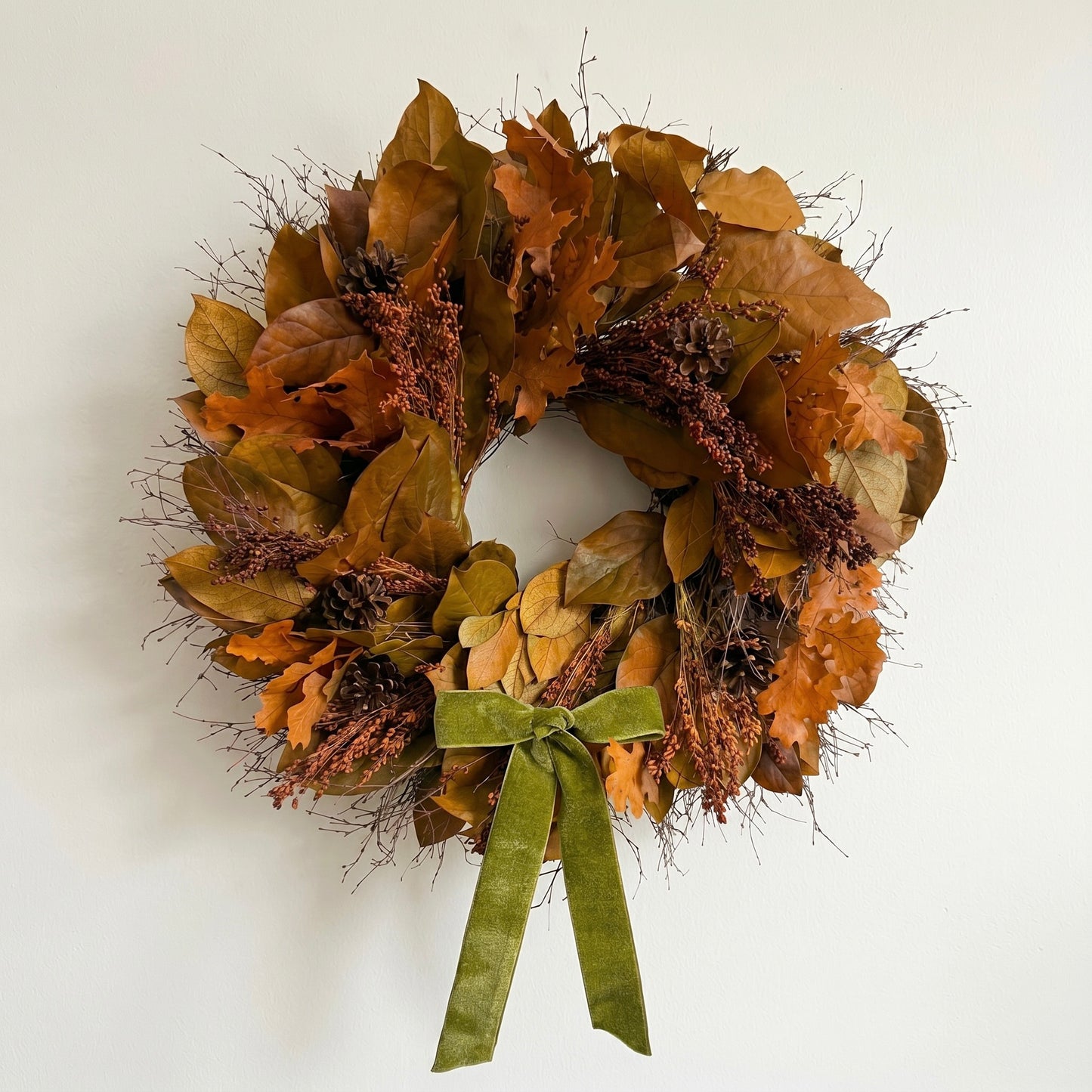 Dried and Preserved Classic Autumn Wreath