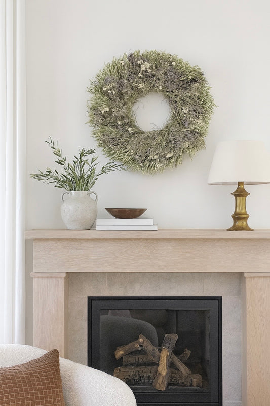 Dried Willowmist Wreath
