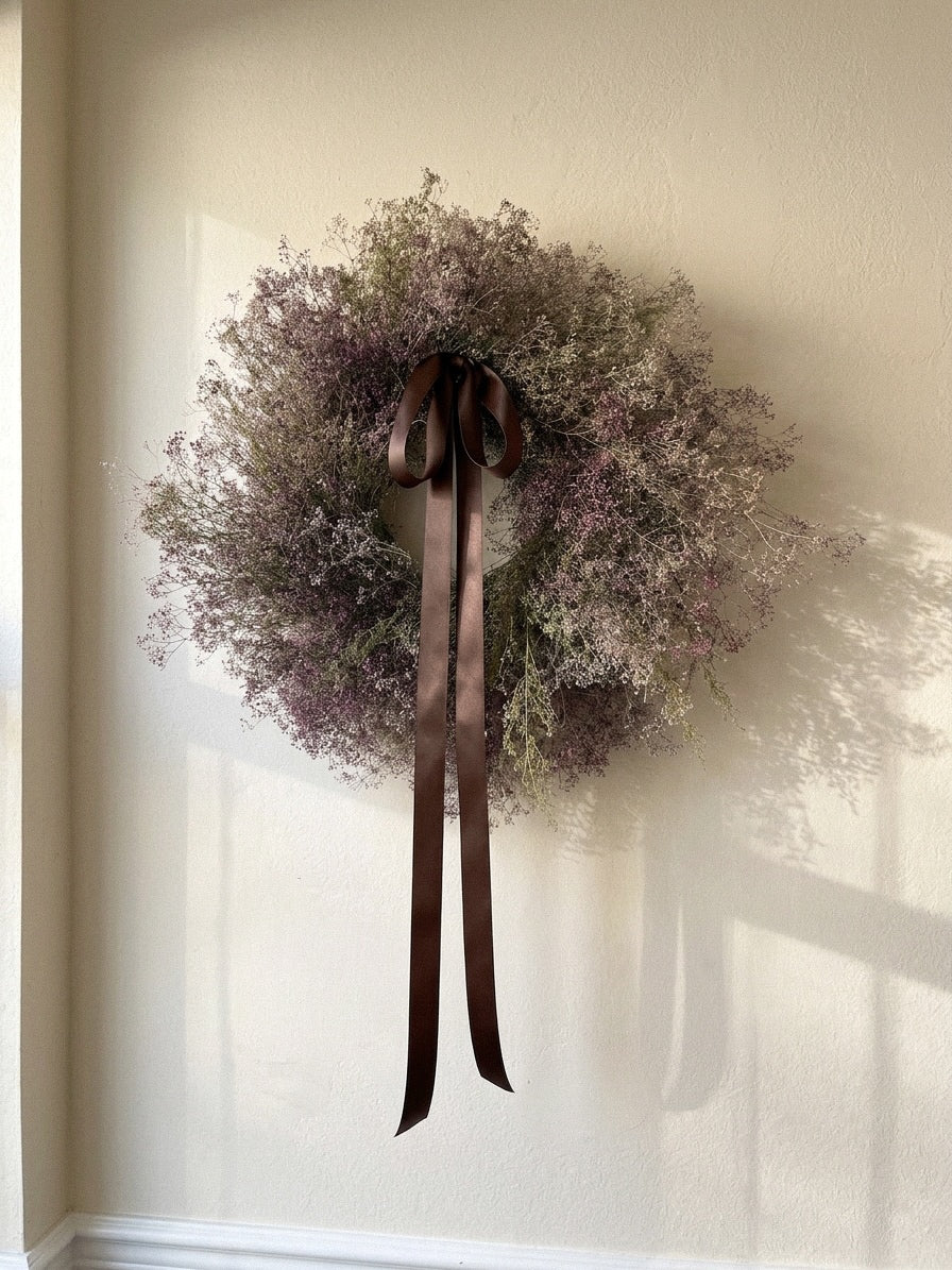 Dried Sepia Halo Wreath