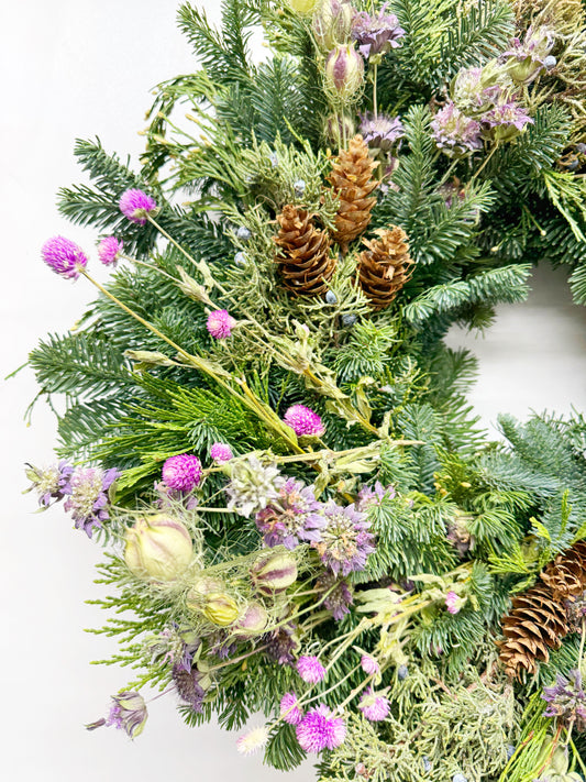 Fresh Evergreens Pine Gardens Wreath