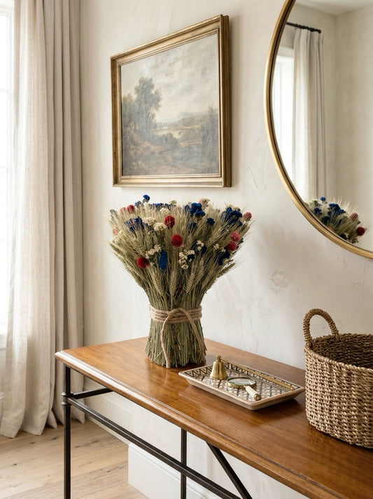 Dried American Harvest Stack Centerpiece
