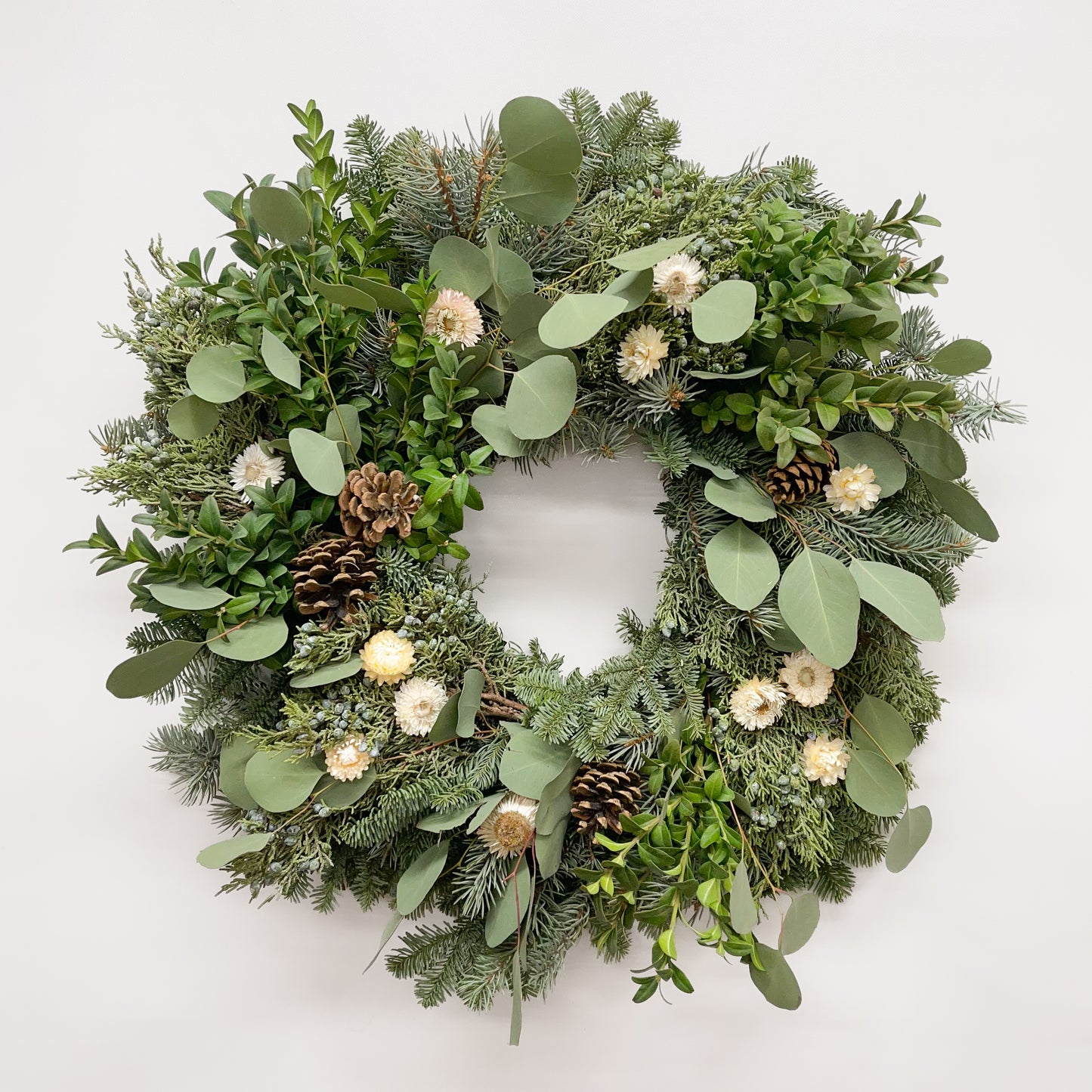 Fresh Evergreens Dainty Christmas Wreath