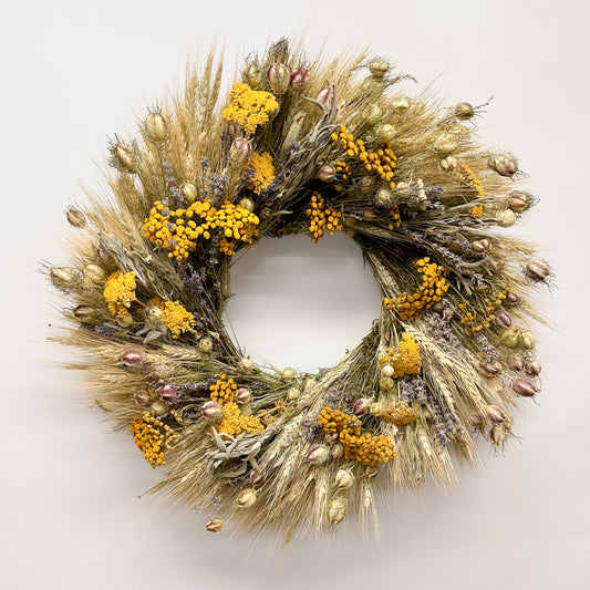 Dried Yellow Springs Wreath