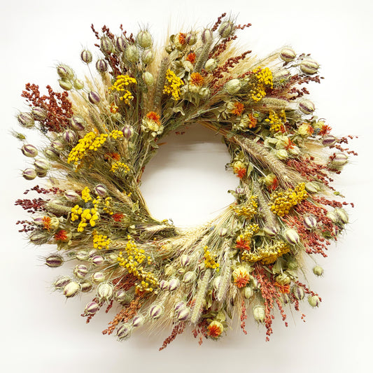 Dried Rustic Radiance Wreath
