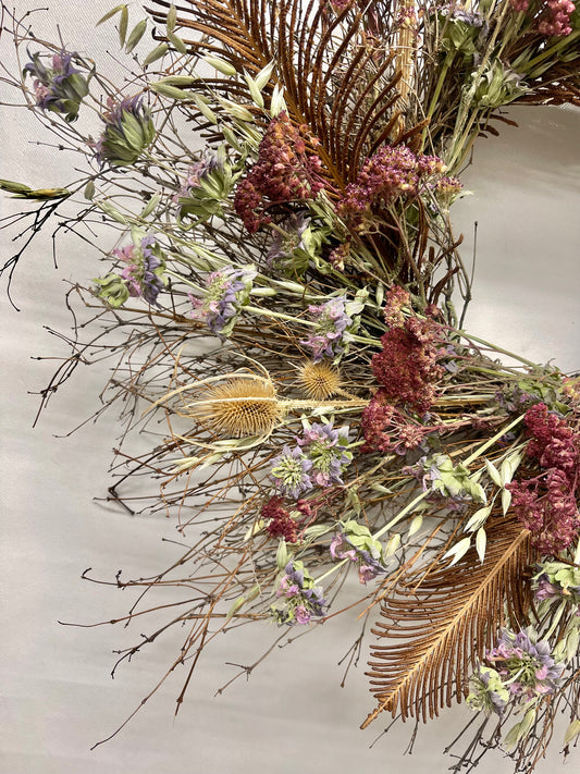 Dried Thorn and Plum Wreath