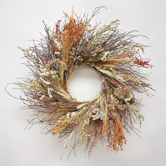 Dried Nature Grains Wreath