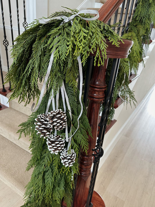 Fresh Evergreens Silvercrest Garland