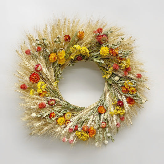 Dried Prairie Heirloom Wreath