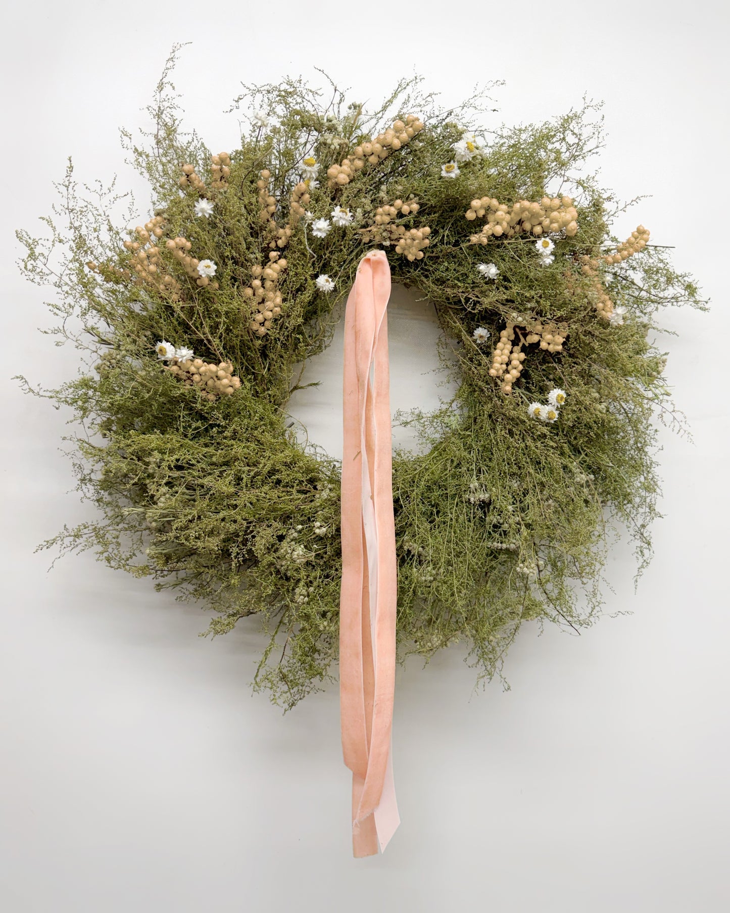Dried Canella Velour Wreath