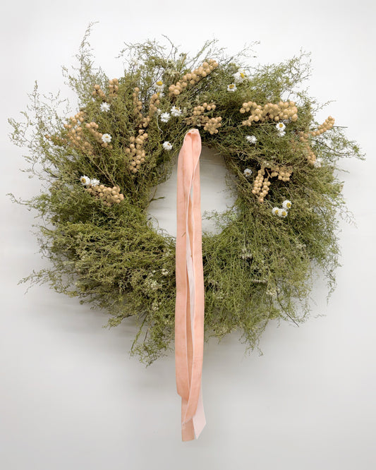Dried Canella Velour Wreath