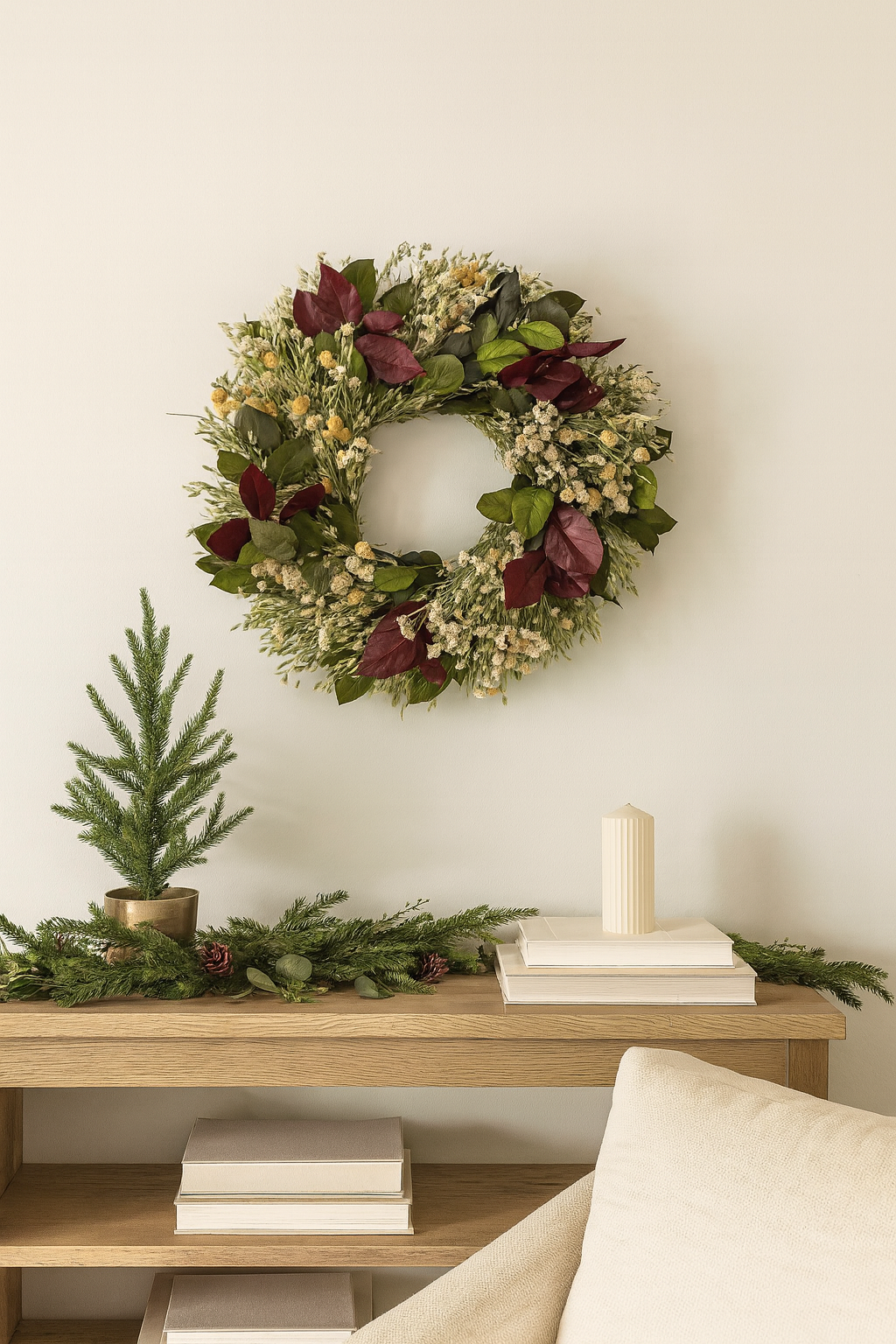 Dried and Preserved Ciderberry Lane Wreath