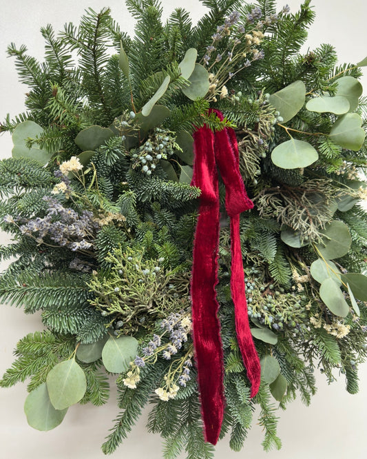 Fresh Evergreens Winter’s Fragrance Wreath