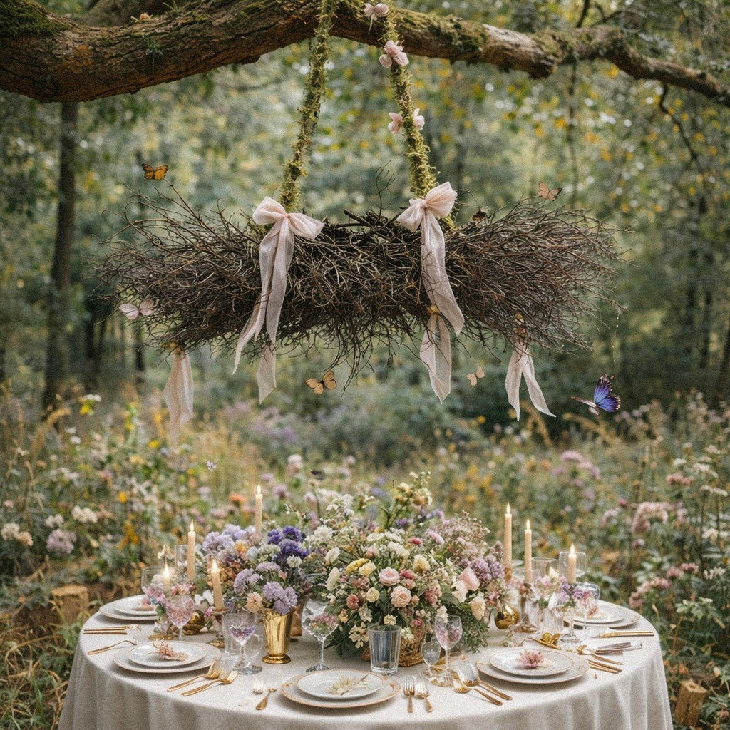 Dried Quail Brush Twig Wreath