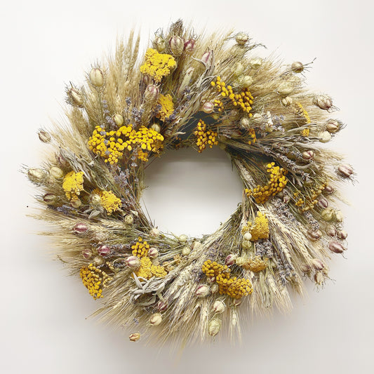 Dried Yellow Springs Wreath