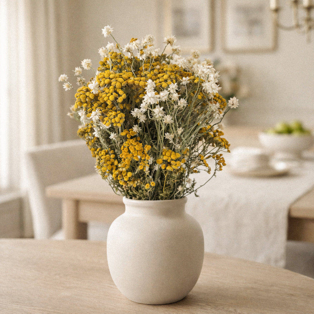 Dried Daisies and Tansy Bouquet